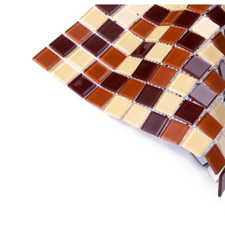 WS Tiles® 1" x 1" Straight Edge Glass Mosaic Tile