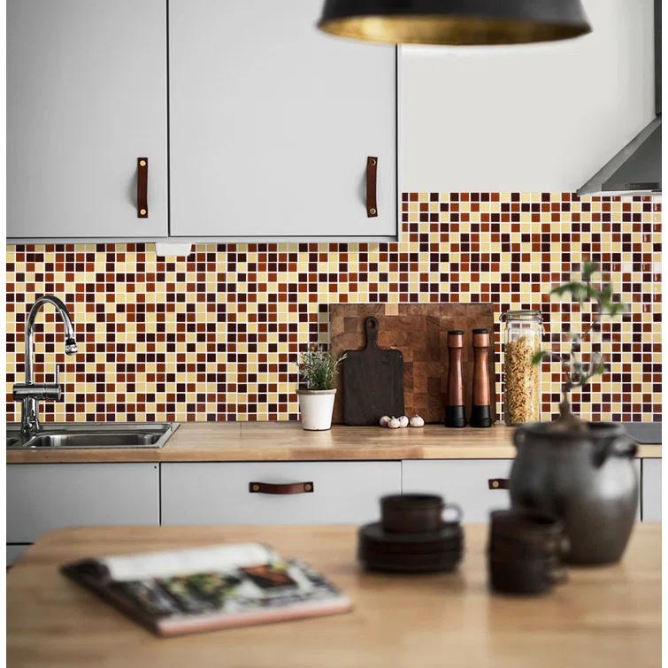 WS Tiles® 1" x 1" Straight Edge Glass Mosaic Tile