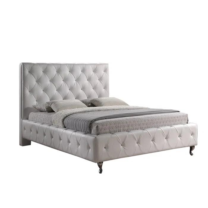 House of Hampton® Sanjuana Vegan Leather Platform Bed