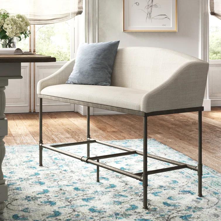 Carrie Fabric Upholstered Bench