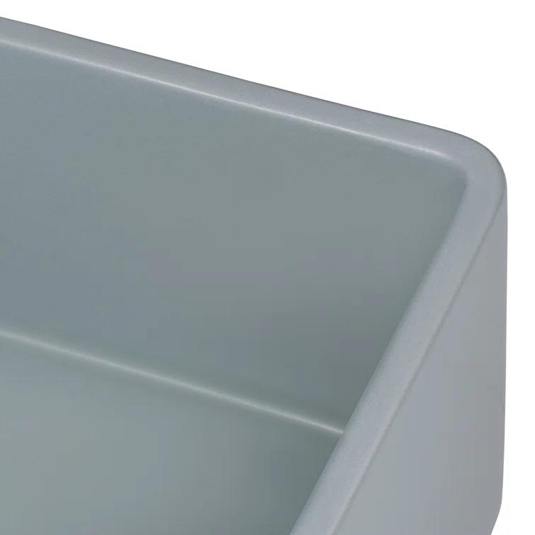 Ruvati 33 inch Fireclay Farmhouse Apron-Front Kitchen Sink Reversible