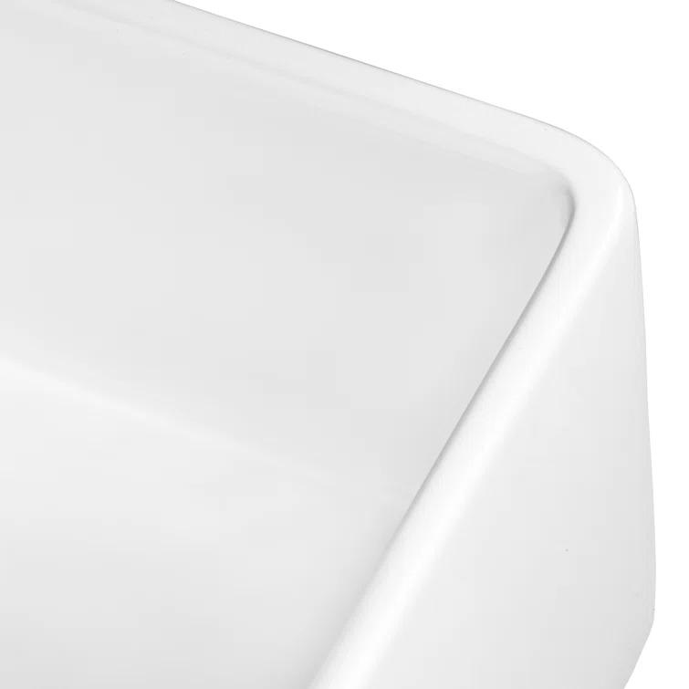 Ruvati 33 inch Fireclay Farmhouse Apron-Front Kitchen Sink Reversible
