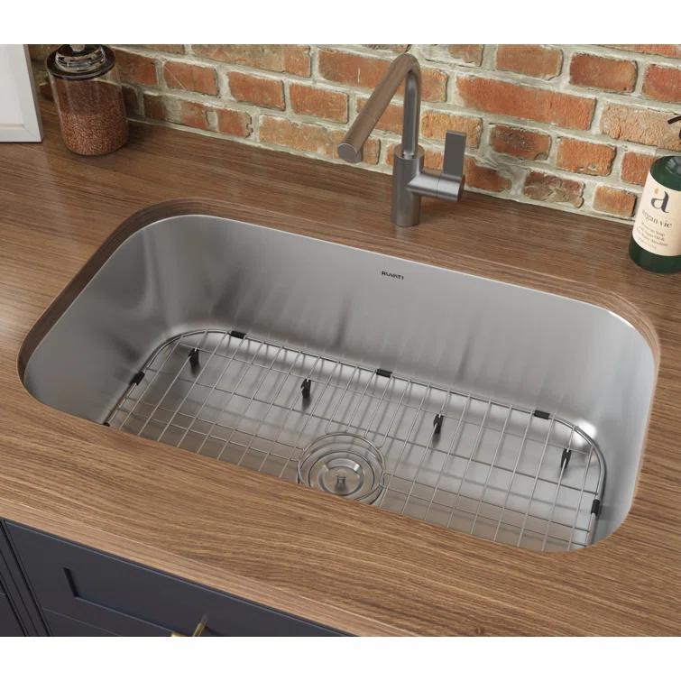 Ruvati 30-inch Undermount 16 Gauge Stainless Steel Kitchen Sink Single Bowl