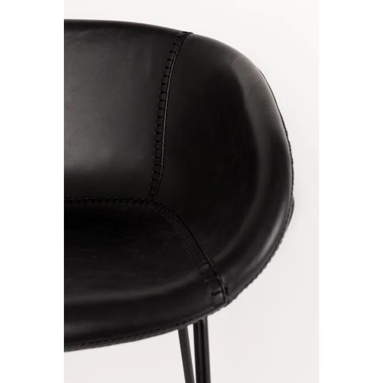 Feston Upholstered Counter Stool with Metal Frame