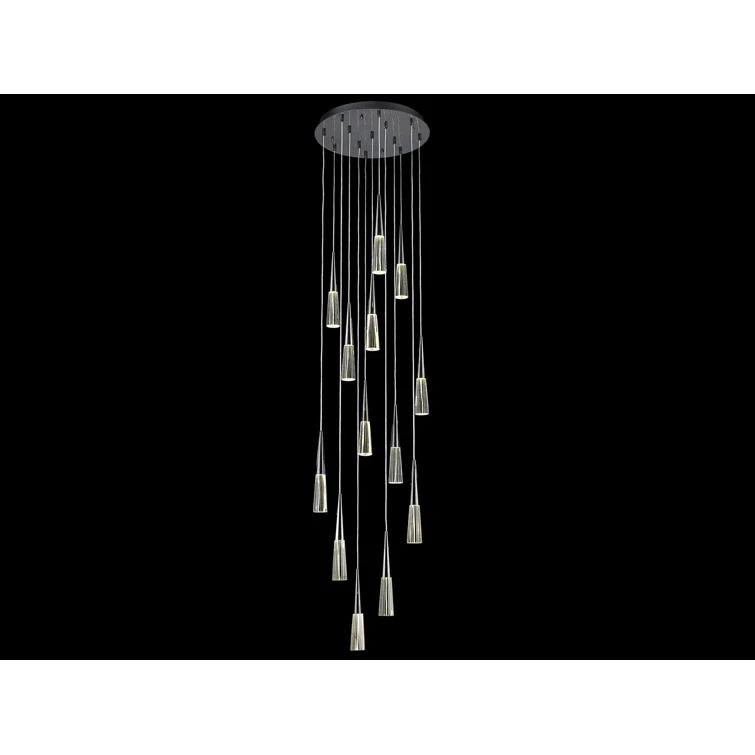 Encino 13 - Light Dimmable Tiered Chandelier