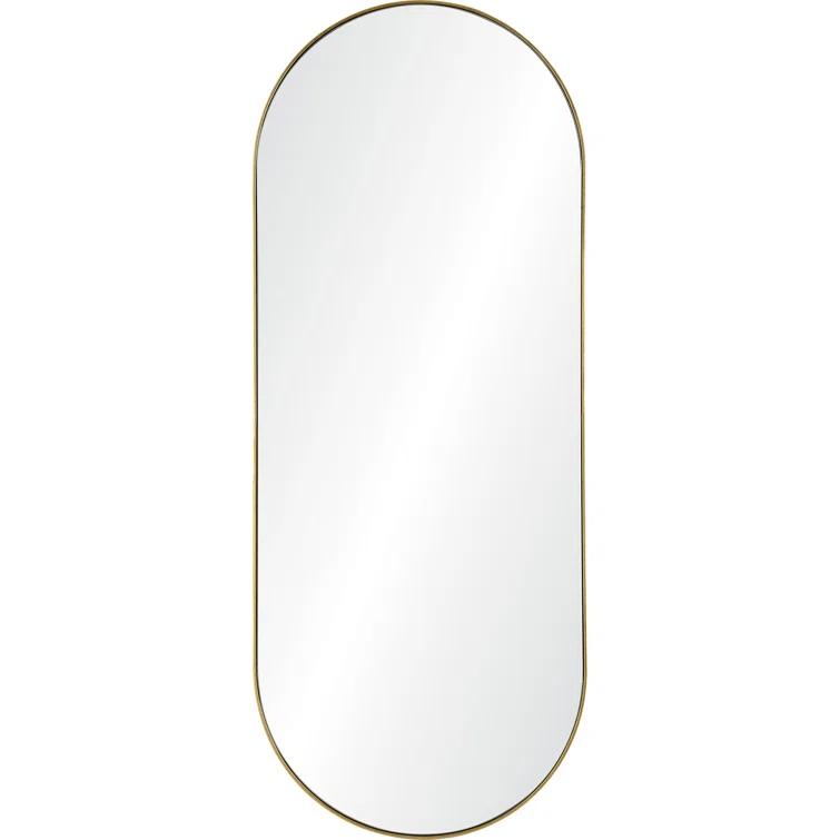 Renwil Marius 24 in. x 60 in. Oval Framed Mirror