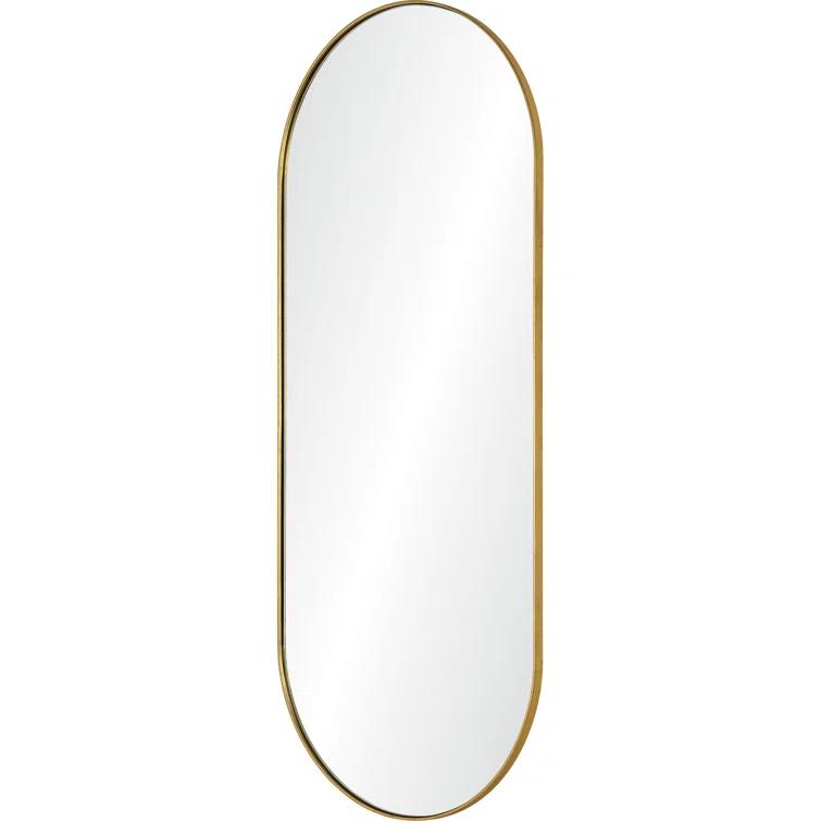 Renwil Marius 24 in. x 60 in. Oval Framed Mirror