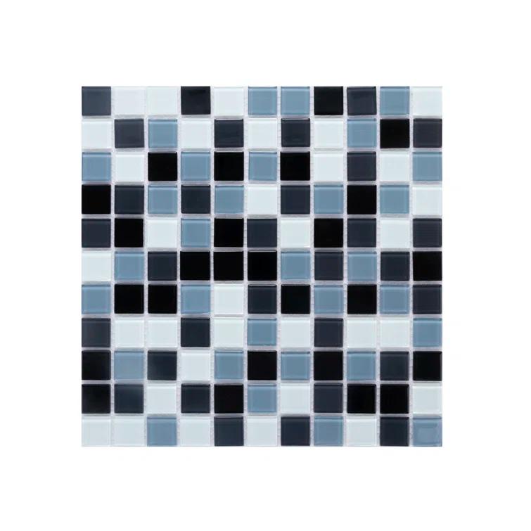 WS Tiles® 1" x 1" Straight Edge Glass Mosaic Tile
