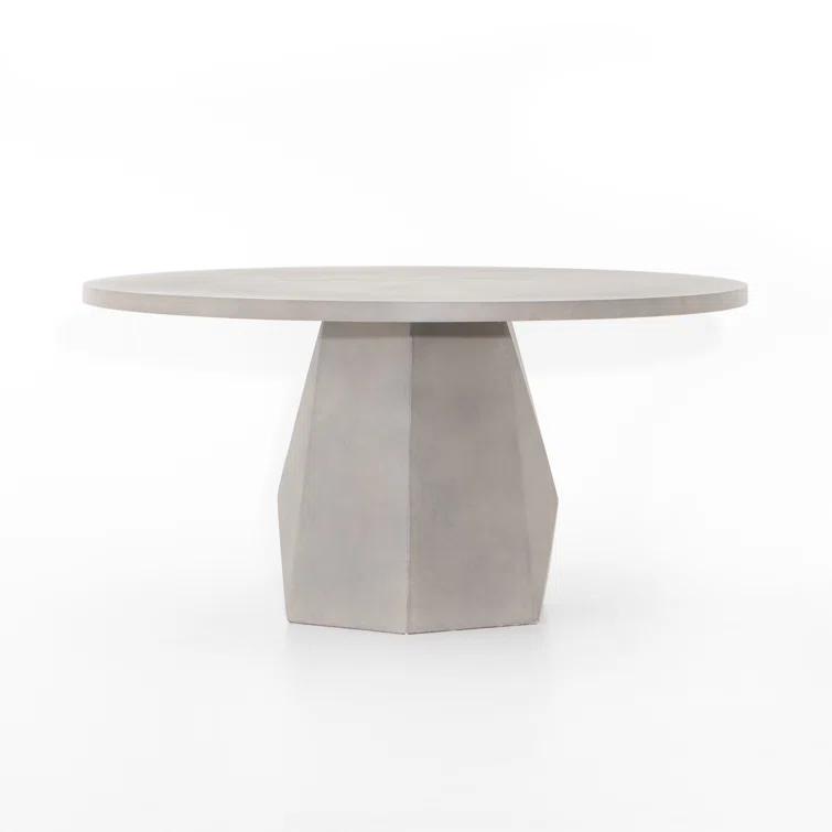 Schuller Indoor / Outdoor Round Dining Table - Gray