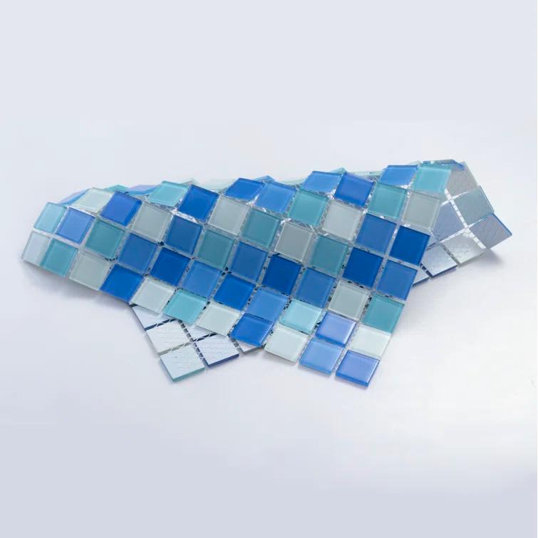WS Tiles® 1" x 1" Straight Edge Glass Mosaic Tile