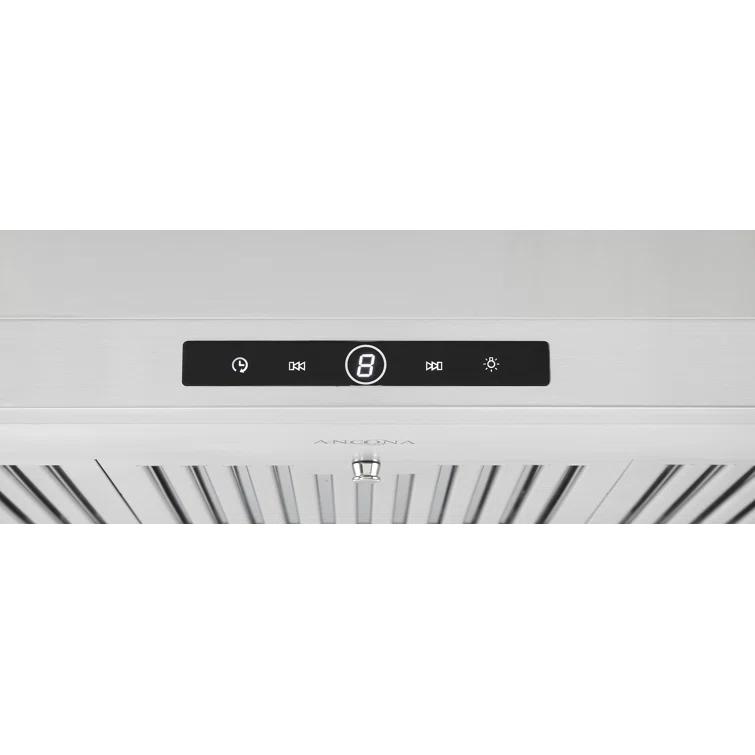 Ancona 36" Stainless Steel 600 CFM Convertible Wall Range Hood with Baffle Filter
