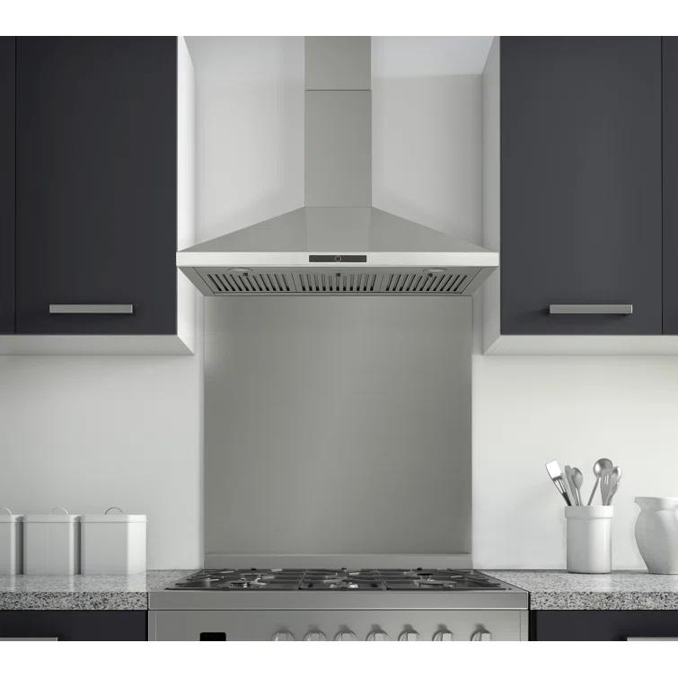 Ancona 36" Stainless Steel 600 CFM Convertible Wall Range Hood with Baffle Filter