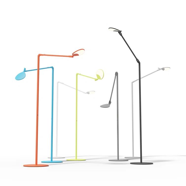 Splitty 45.3'' LED Swing Arm Floor Lamp with USB