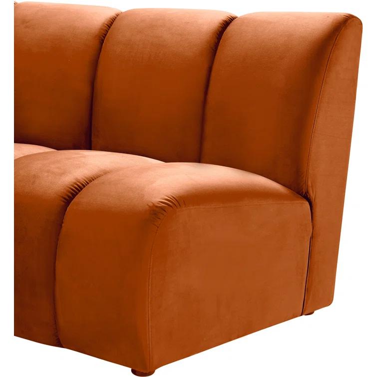 Edinger 9 - Piece Velvet Sectional
