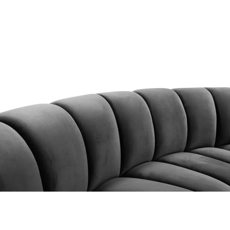 Edinger 9 - Piece Velvet Sectional