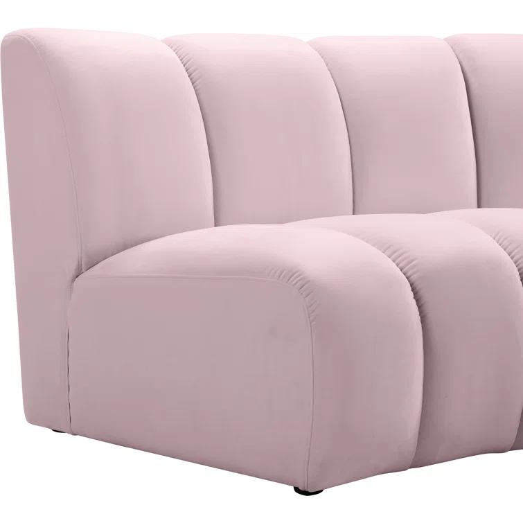 Edinger 9 - Piece Velvet Sectional