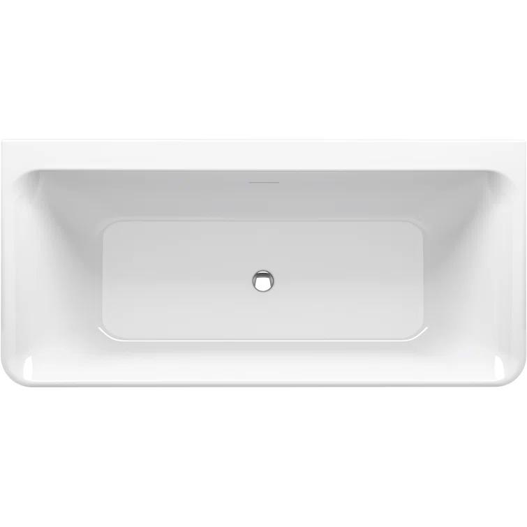 Unwind 67" x 32" Back-To-Wall Soaking Bathtub
