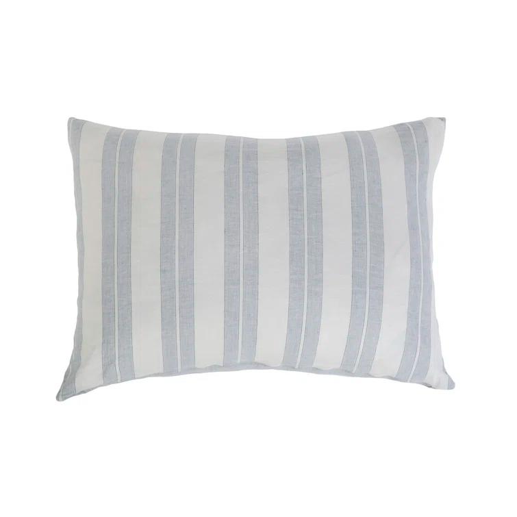 Carter Feather Linen Reversible Throw Pillow