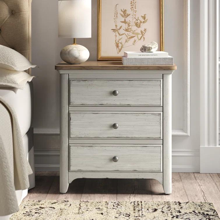 Harlowe 3 Drawer Nightstand