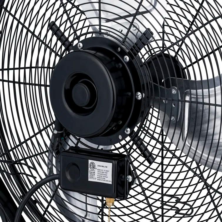 Newair Newair 20" High Velocity Wall Mount Fan, Heavy Duty Waterproof Outdoor Fan, Adjustable Tilt and 3 Speeds up to 4650 CFM, Pull Chain Switch