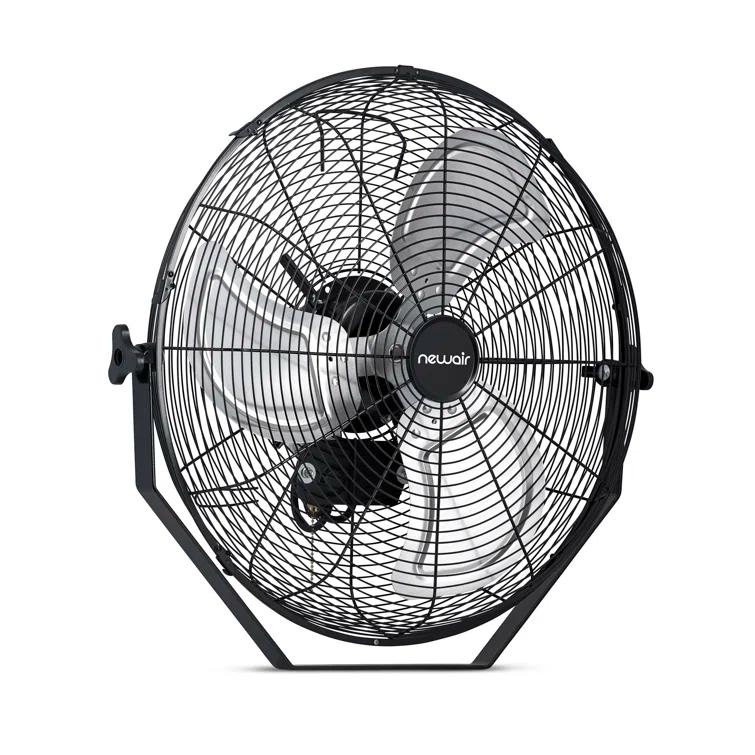 Newair Newair 20" High Velocity Wall Mount Fan, Heavy Duty Waterproof Outdoor Fan, Adjustable Tilt and 3 Speeds up to 4650 CFM, Pull Chain Switch