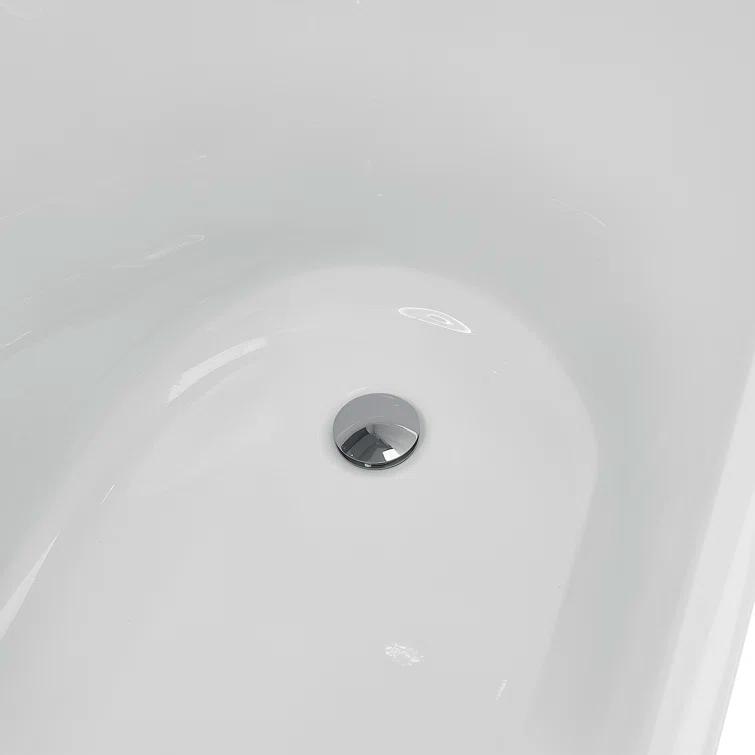 Luxurious Spa Acrylic 69" x 30" Clawfoot Soaking Bathtub