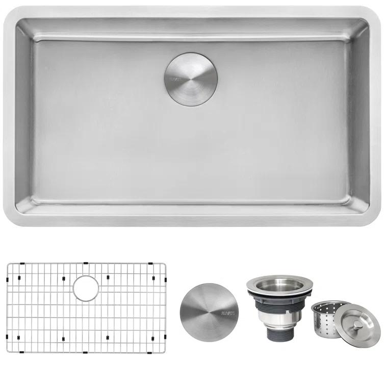 Ruvati 32-inch Undermount Kitchen Sink 16 Gauge Stainless Steel