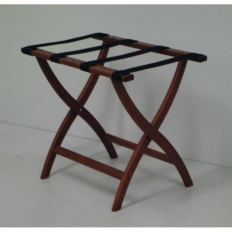 Folding Oak,Wood Luggage Rack