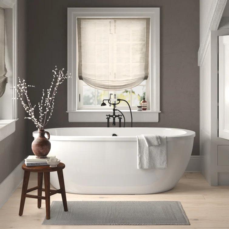 71" x 34" Freestanding Soaking Bathtub