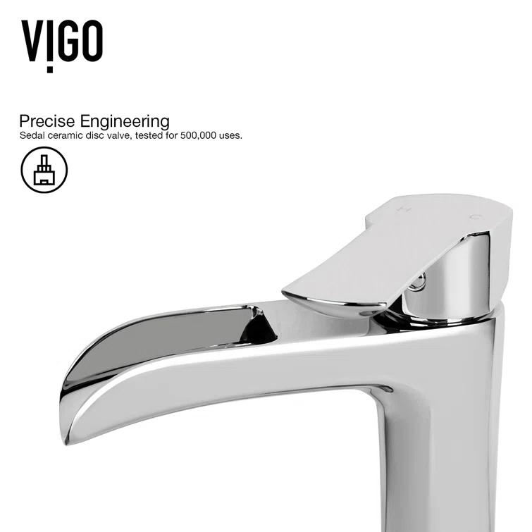 Niko 11" H Single Handle Vessel Sink Bathroom Faucetwith Pop-up Drain