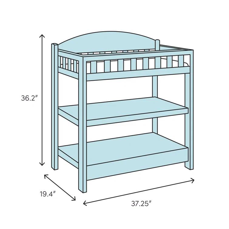 Camden Child Craft Arch Top Changing Table with Pad
