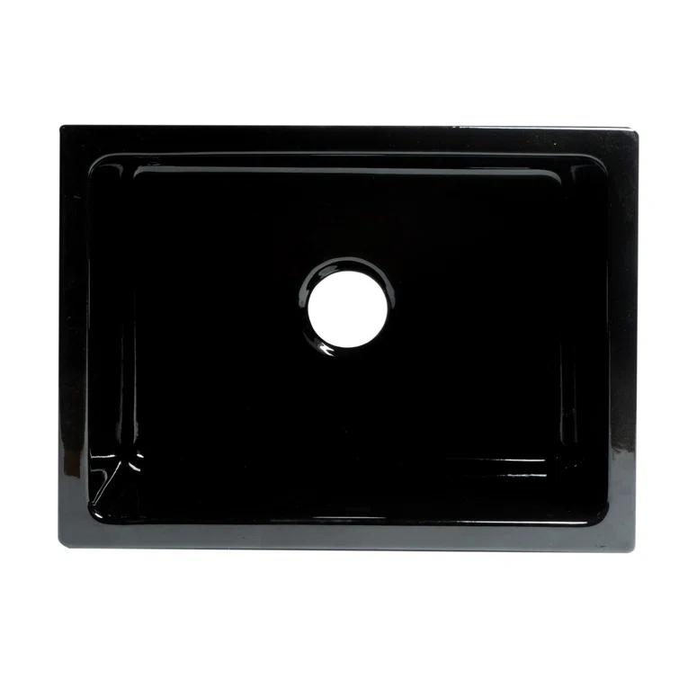 24'' L Farmhouse / Apron Single Bowl Fireclay Kitchen Sink