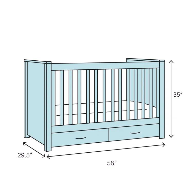 Equinox 3-in-1 Convertible Crib