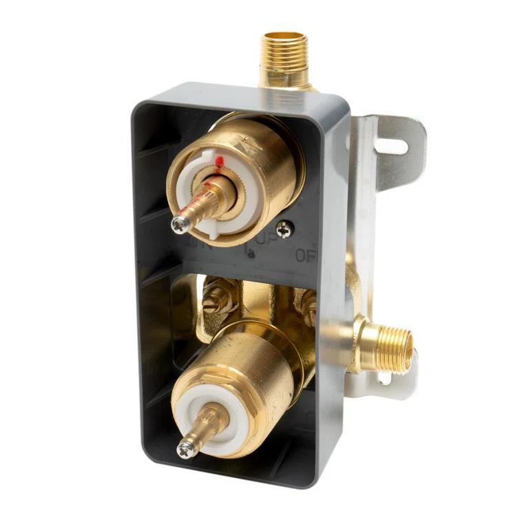 Square Knob 1 Way Thermostatic Shower Mixer