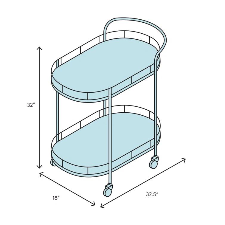 Jade Bar Cart