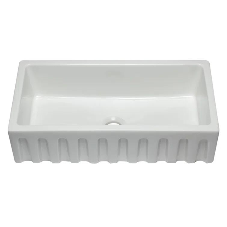 36'' L Farmhouse / Apron Single Bowl Fireclay Kitchen Sink