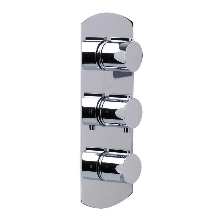 Concealed 3 Way Thermostatic Valve Shower Mixer