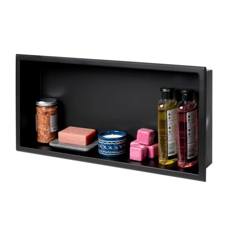Adhesive Stainless Steel Shower Shelf