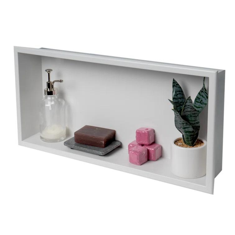 Adhesive Stainless Steel Shower Shelf