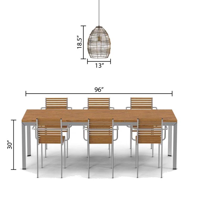 Neddie Single Light Metal Dimmable Pendant