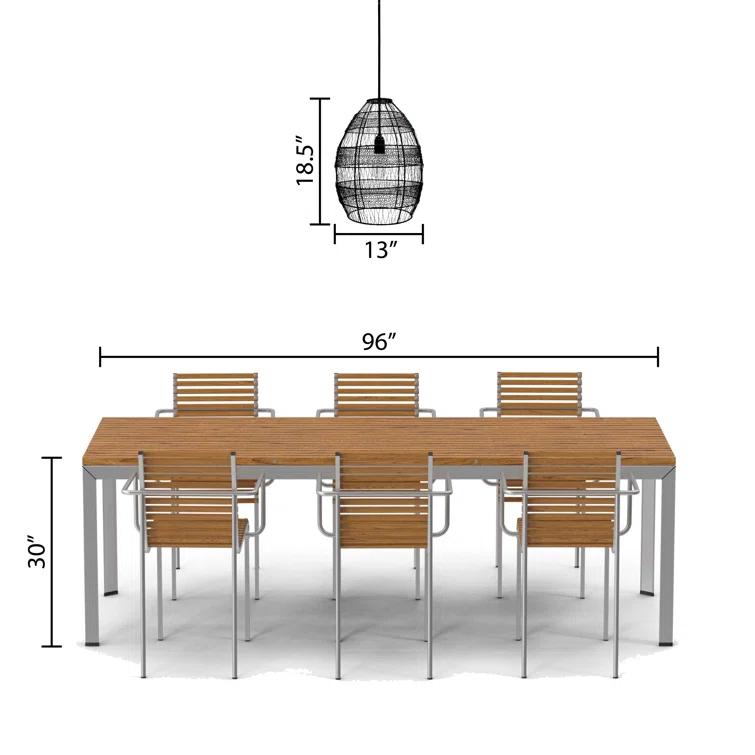 Neddie Single Light Metal Dimmable Pendant