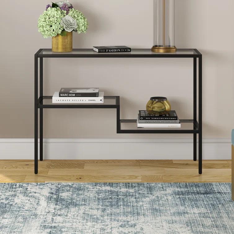 Lovett Glass Top Console Table