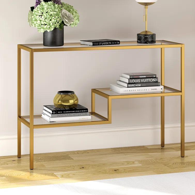 Lovett Glass Top Console Table