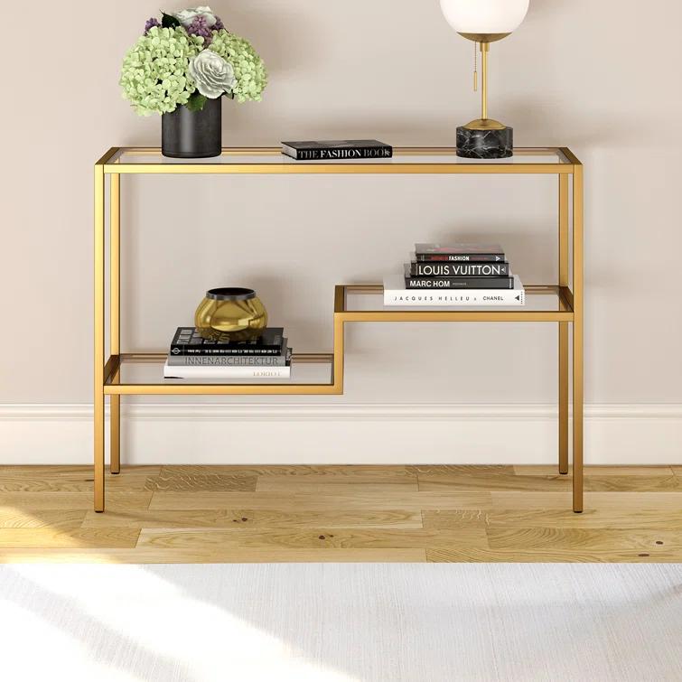 Lovett Glass Top Console Table