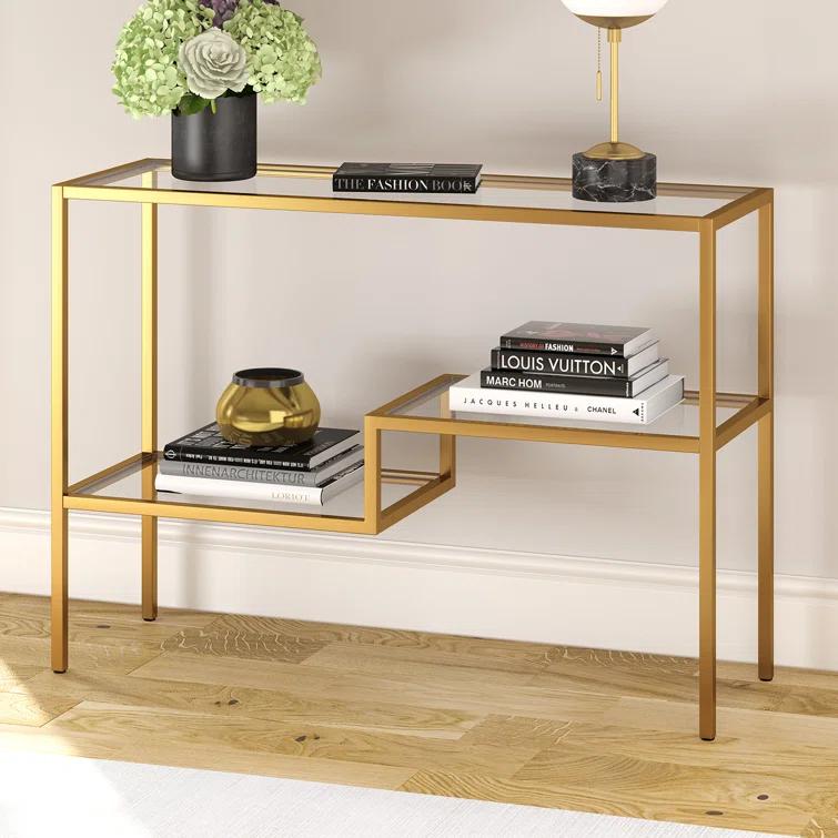 Lovett Glass Top Console Table