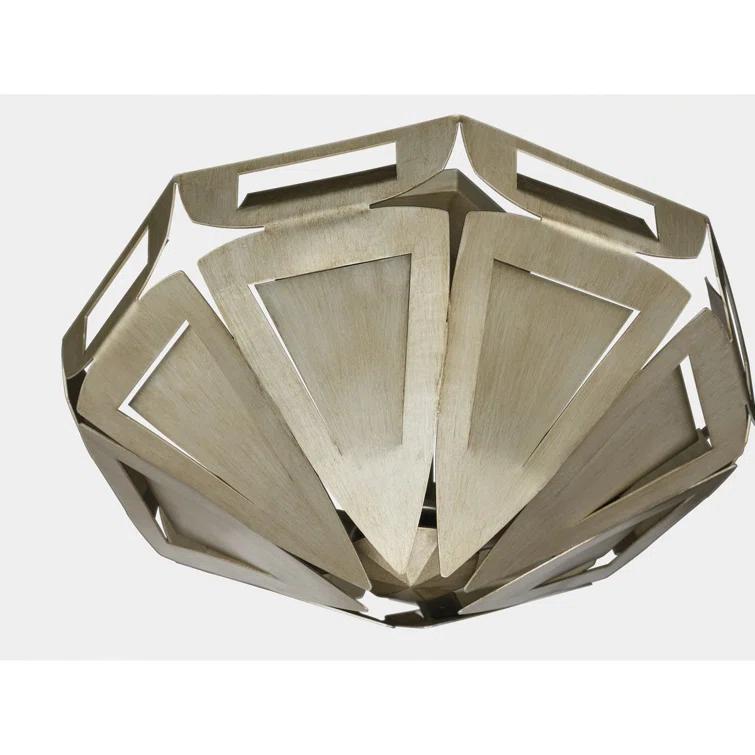 Progress Lighting Yerba 4 - Light Silver Ridge Single Pendant