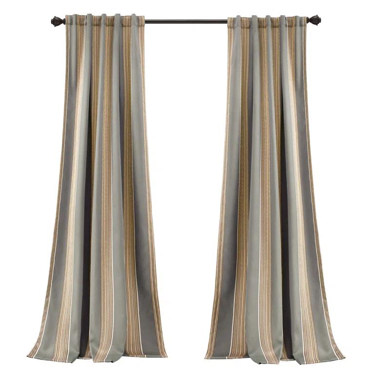 Lush Decor Julia Polyester Room Darkening Sliding Panel Pair (Set of 2)