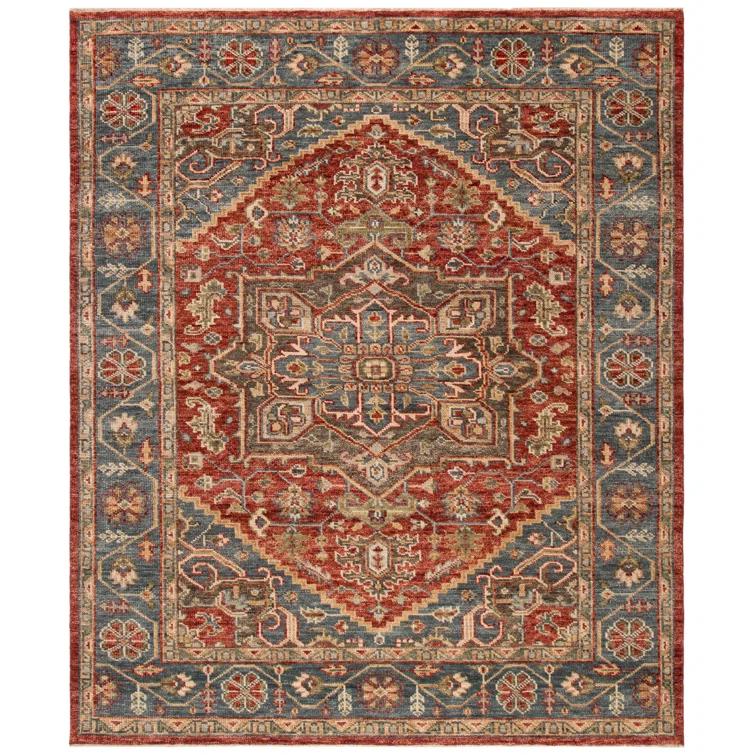 Samarkand 121 Area Rug In Red / Blue
