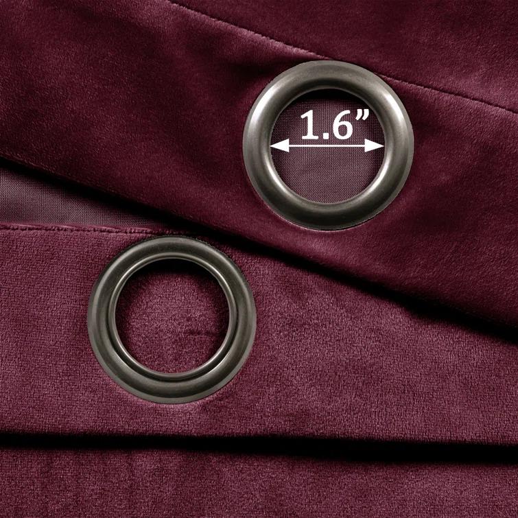 Lush Decor Prima Velvet Solid Velvet Solid Room Darkening Thermal Curtain Panels (Set of 2)