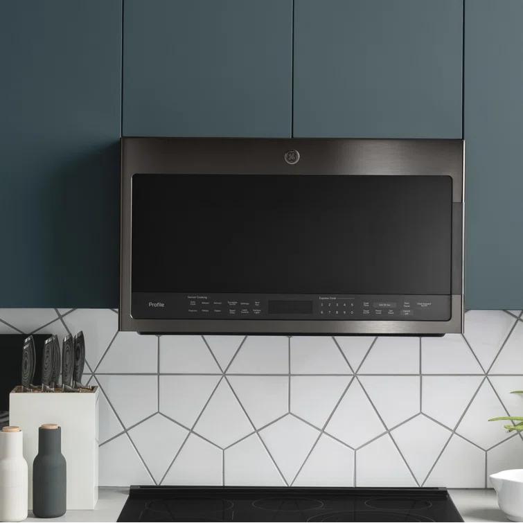 GE Profile™ 30" 2.1 Cu. Ft. Over-the-Range Convertible Microwave with Sensor Cooking PVM9005BLTS